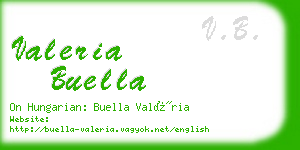 valeria buella business card